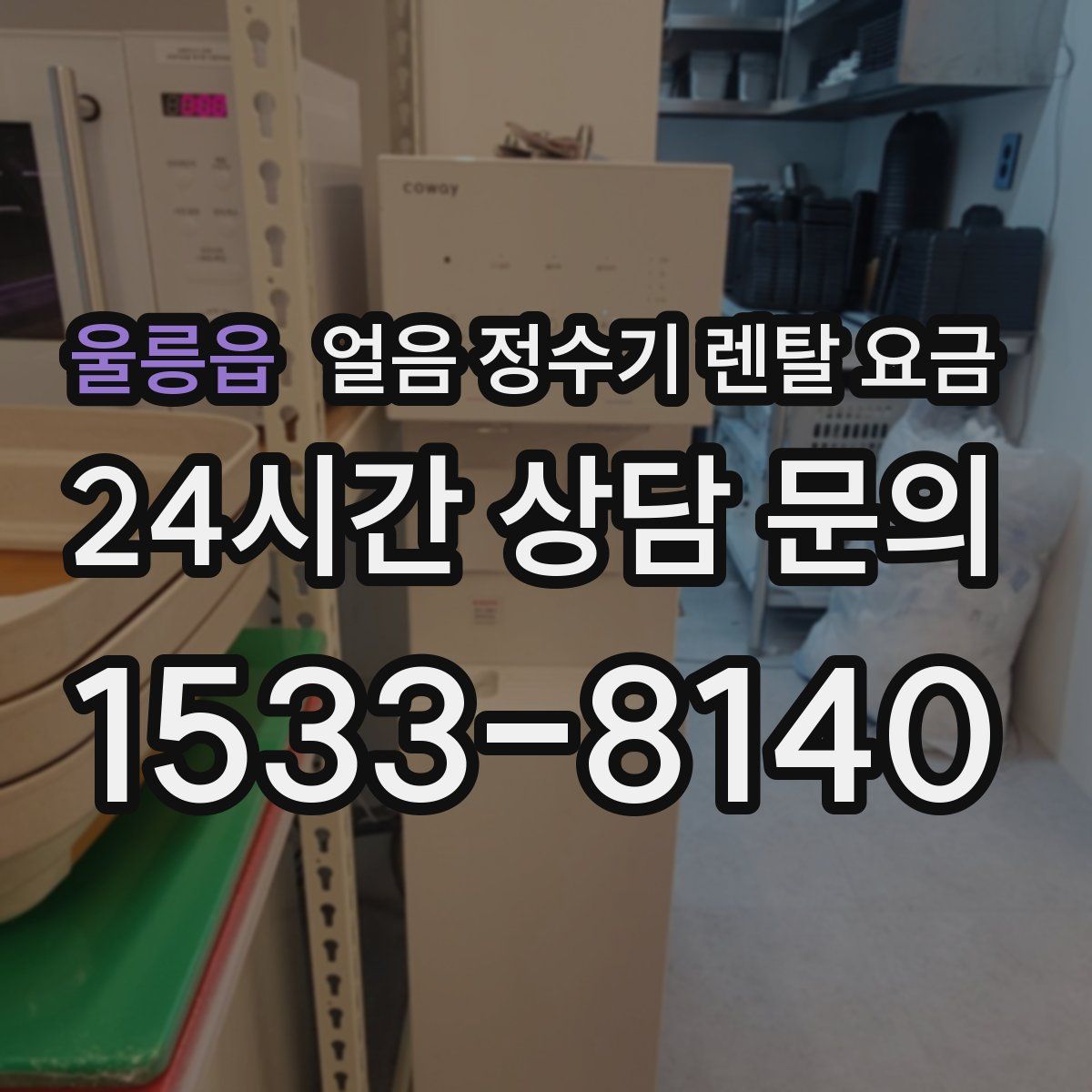 울릉읍 얼음 정수기 렌탈 요금