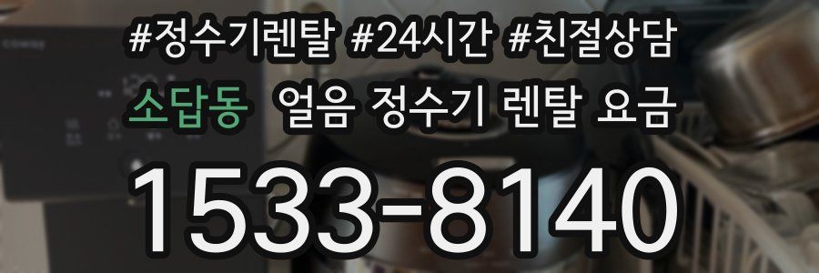 소답동 얼음 정수기 렌탈 요금