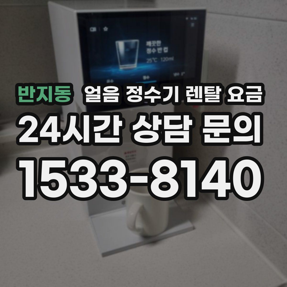 반지동 얼음 정수기 렌탈 요금