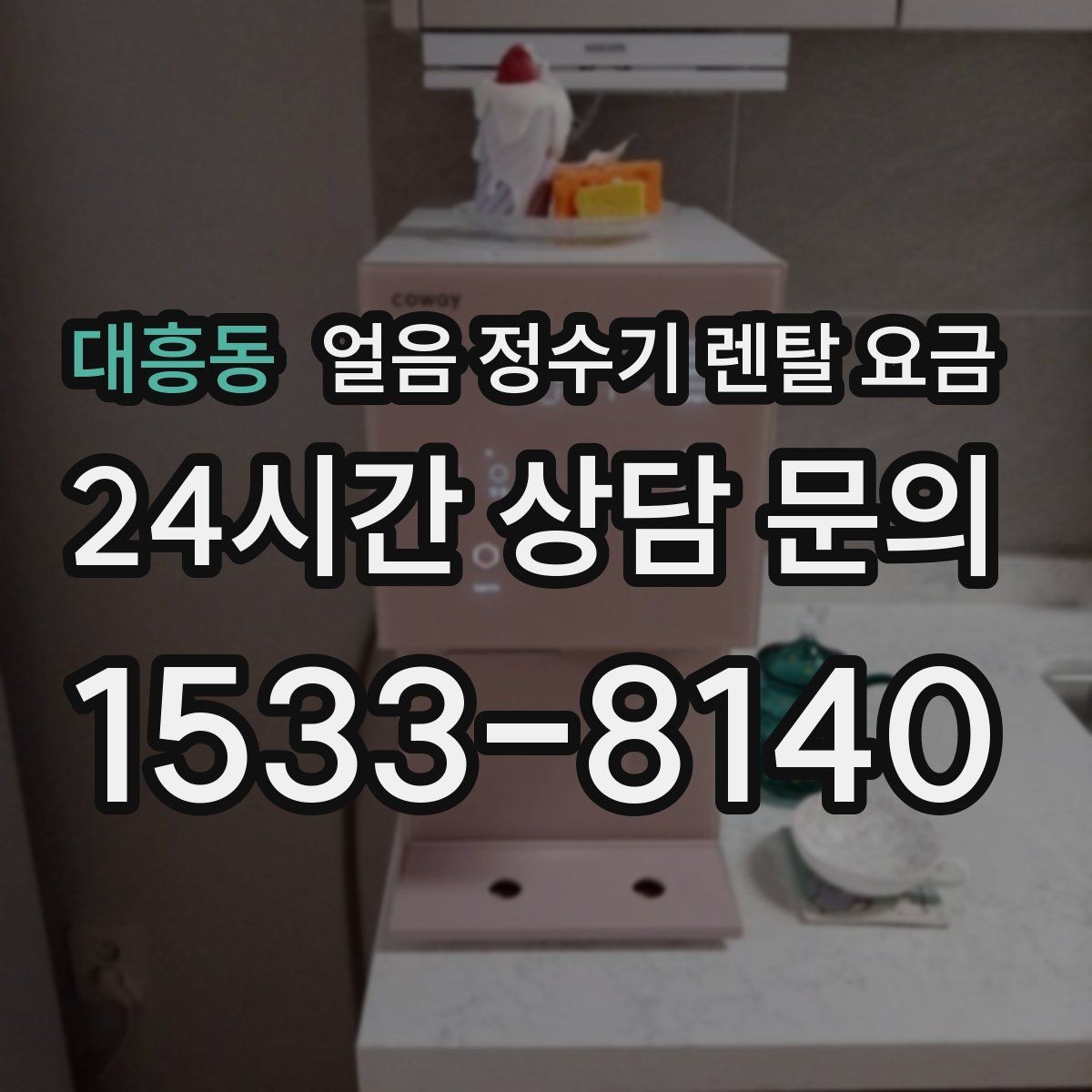 대흥동 얼음 정수기 렌탈 요금 고급형과 보급형 차이 정리