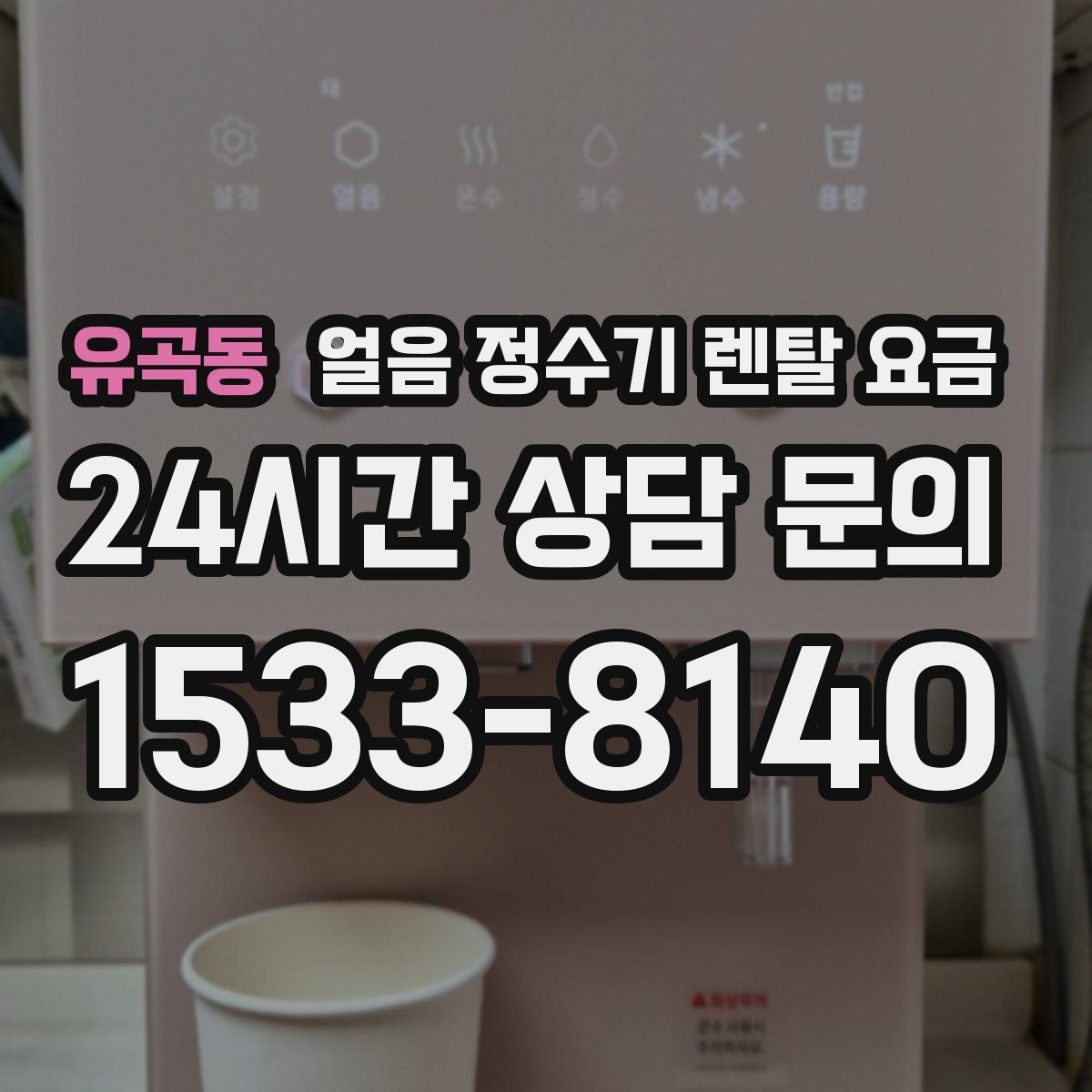 유곡동 얼음 정수기 렌탈 요금 비교표 없이도 고르는 방법