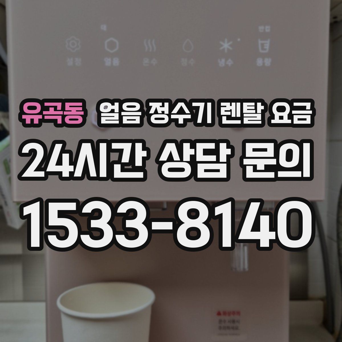 유곡동 얼음 정수기 렌탈 요금