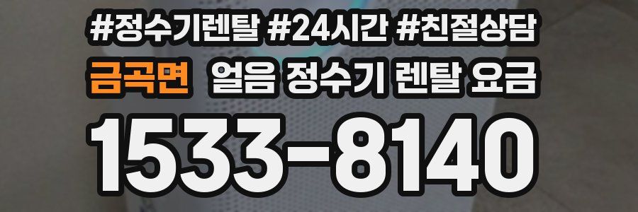 금곡면 얼음 정수기 렌탈 요금