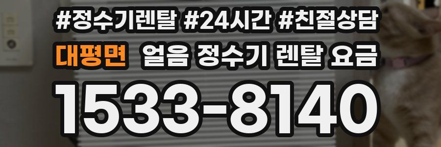대평면 얼음 정수기 렌탈 요금