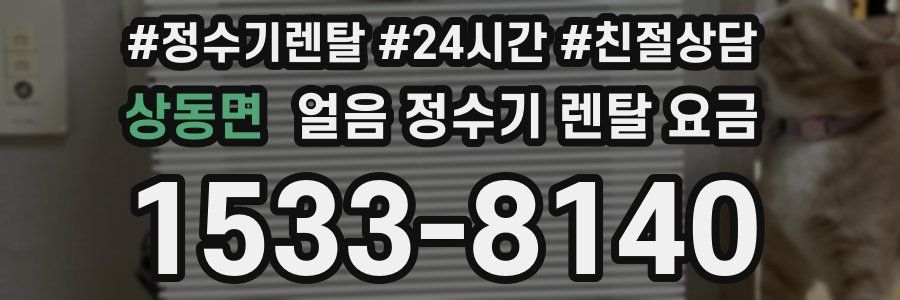 상동면 얼음 정수기 렌탈 요금