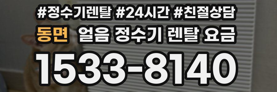 동면 얼음 정수기 렌탈 요금