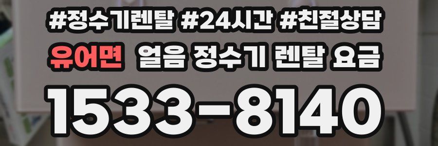 유어면 얼음 정수기 렌탈 요금