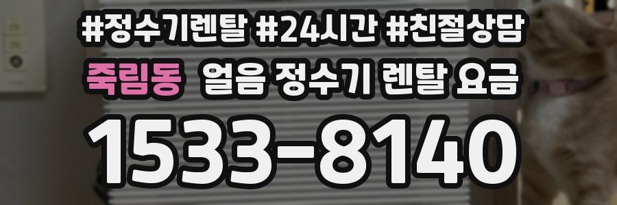 죽림동 얼음 정수기 렌탈 요금