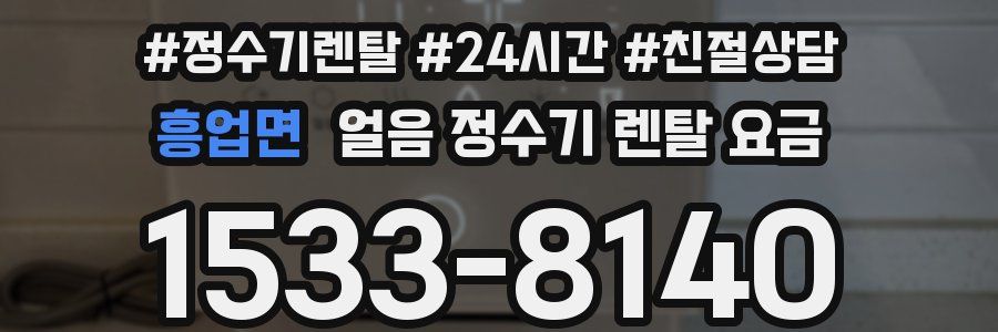 흥업면 얼음 정수기 렌탈 요금