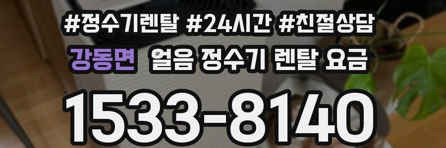 강동면 얼음 정수기 렌탈 요금