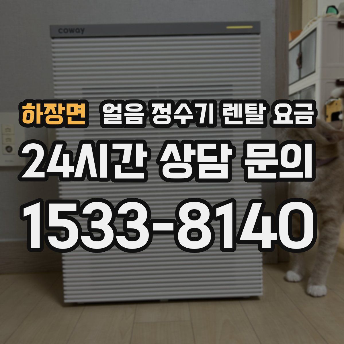 하장면 얼음 정수기 렌탈 요금