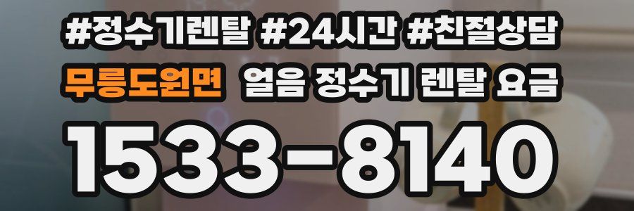 무릉도원면 얼음 정수기 렌탈 요금