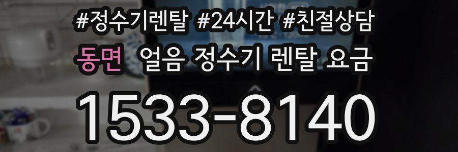 동면 얼음 정수기 렌탈 요금