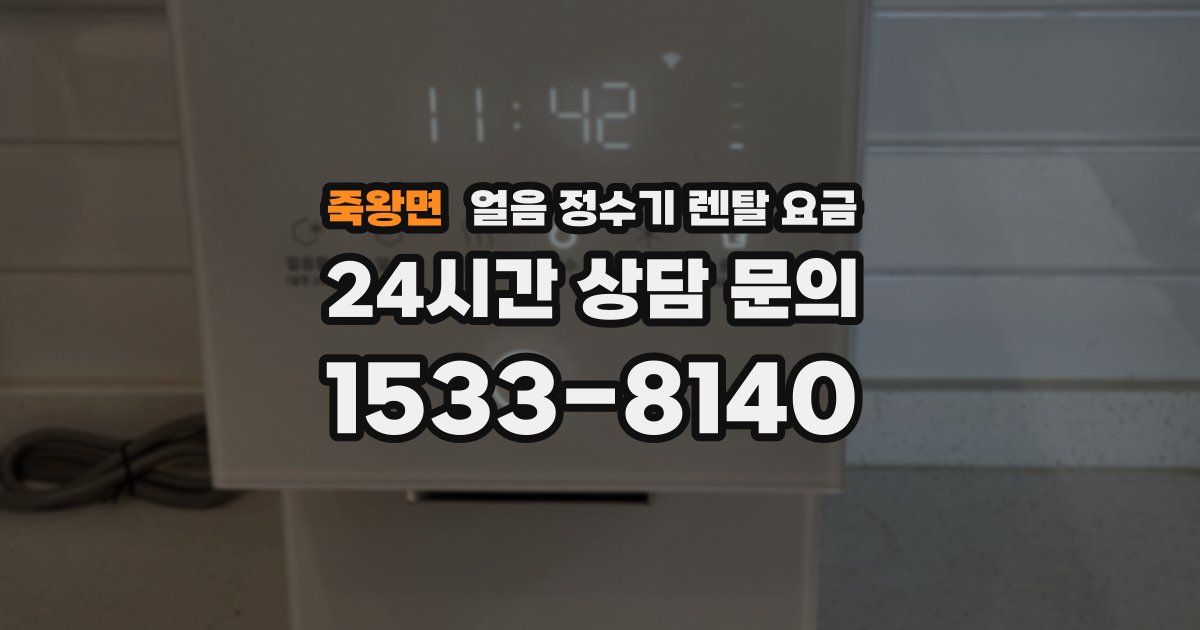 죽왕면 얼음 정수기 렌탈 요금