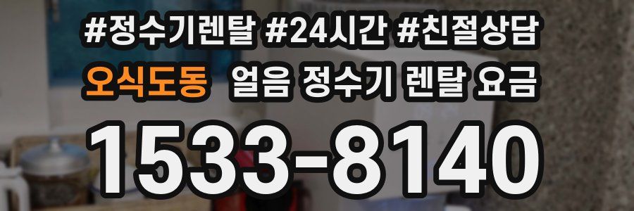 오식도동 얼음 정수기 렌탈 요금