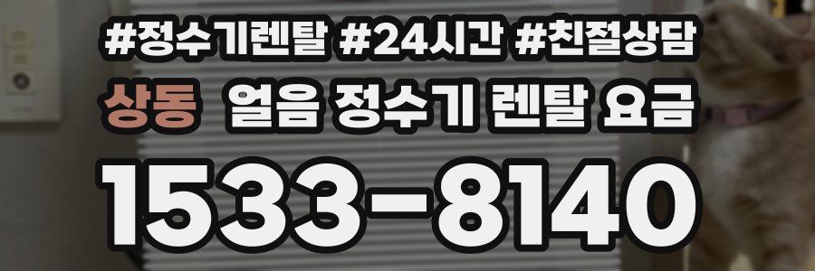 상동 얼음 정수기 렌탈 요금