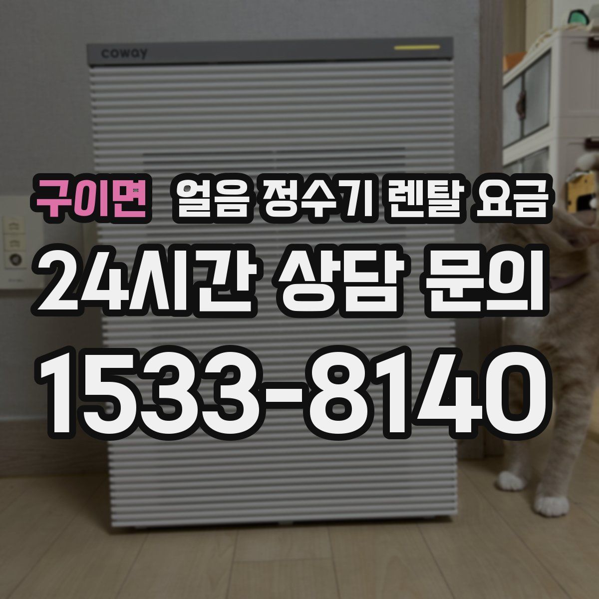 구이면 얼음 정수기 렌탈 요금