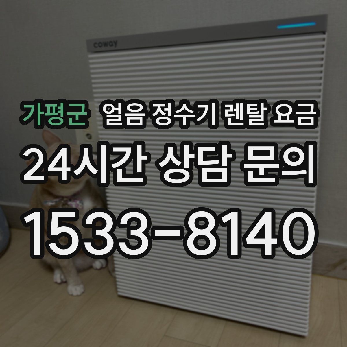 가평군 얼음 정수기 렌탈 요금