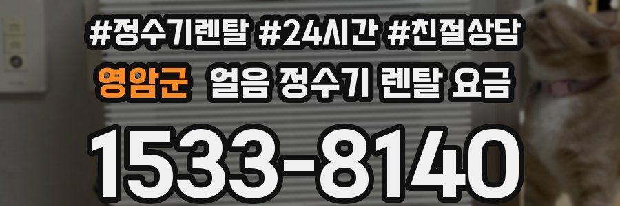 영암군 얼음 정수기 렌탈 요금