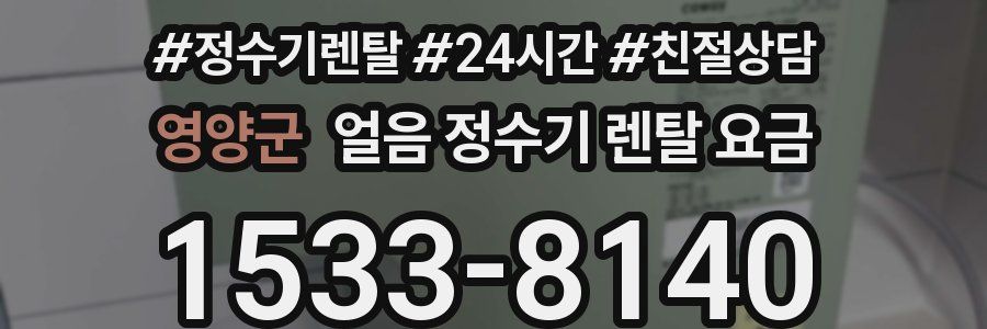 영양군 얼음 정수기 렌탈 요금