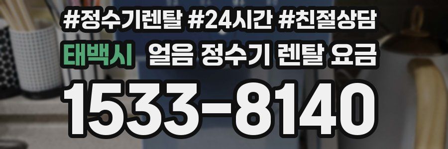 태백시 얼음 정수기 렌탈 요금