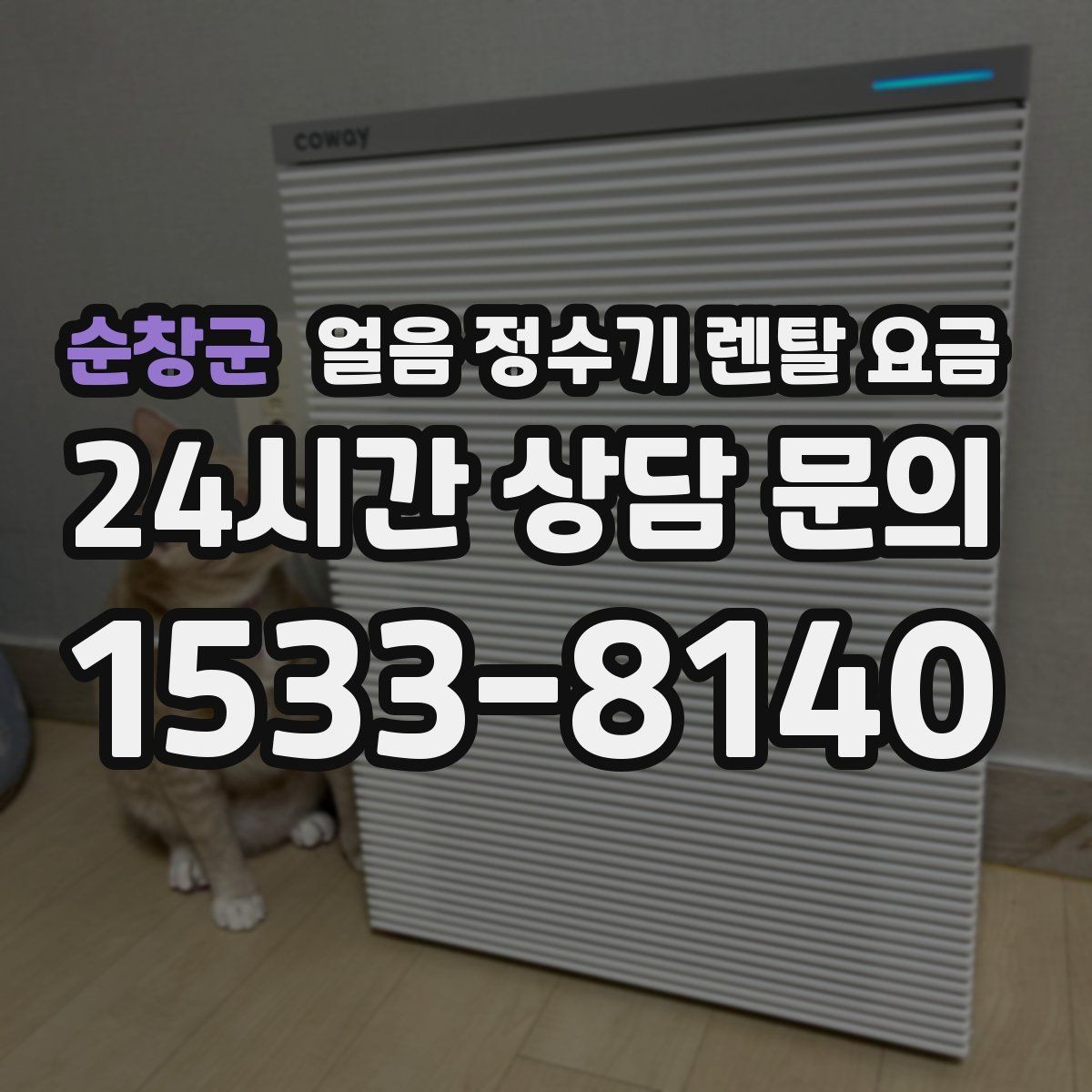 순창군 얼음 정수기 렌탈 요금 싱크대형과 스탠드형 비교
