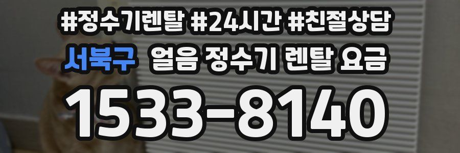 서북구 얼음 정수기 렌탈 요금