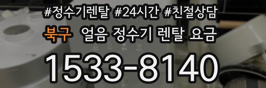북구 얼음 정수기 렌탈 요금