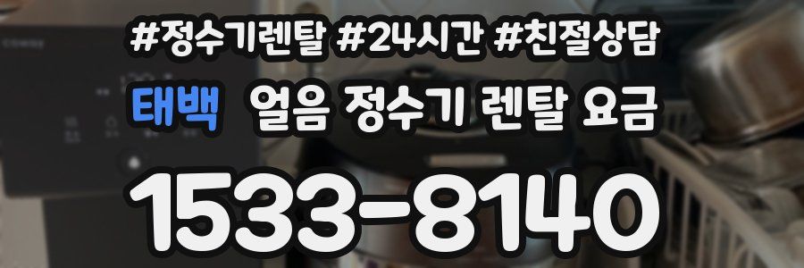 태백 얼음 정수기 렌탈 요금