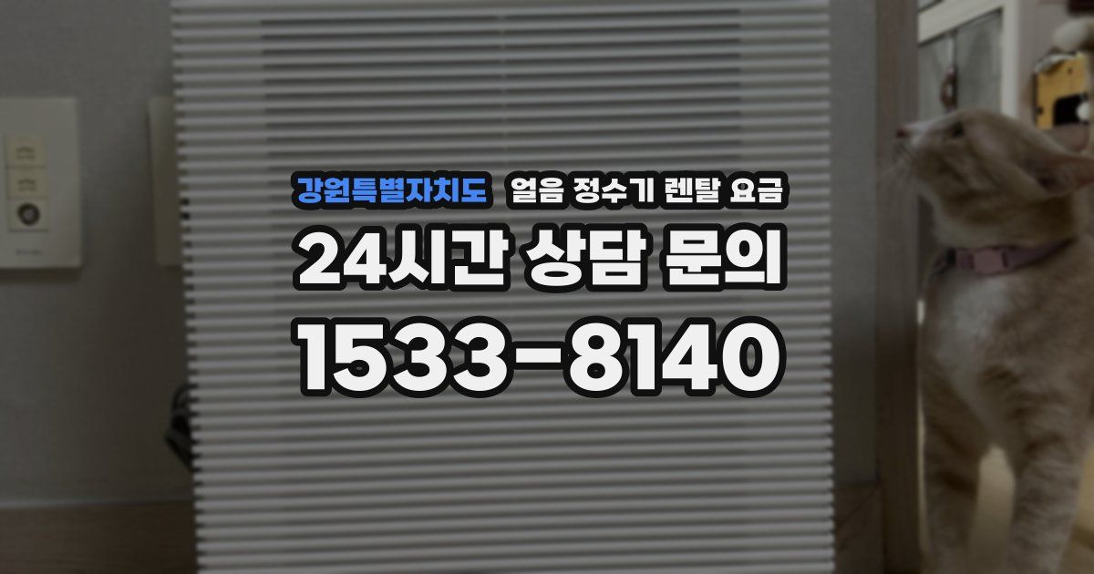 강원특별자치도 얼음 정수기 렌탈 요금