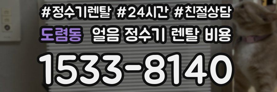 도렴동 얼음 정수기 렌탈 비용