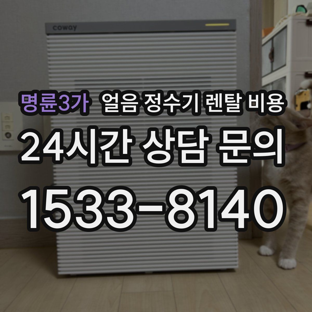 명륜3가 얼음 정수기 렌탈 비용