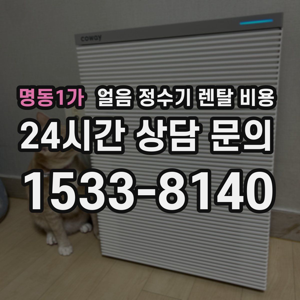 명동1가 얼음 정수기 렌탈 비용