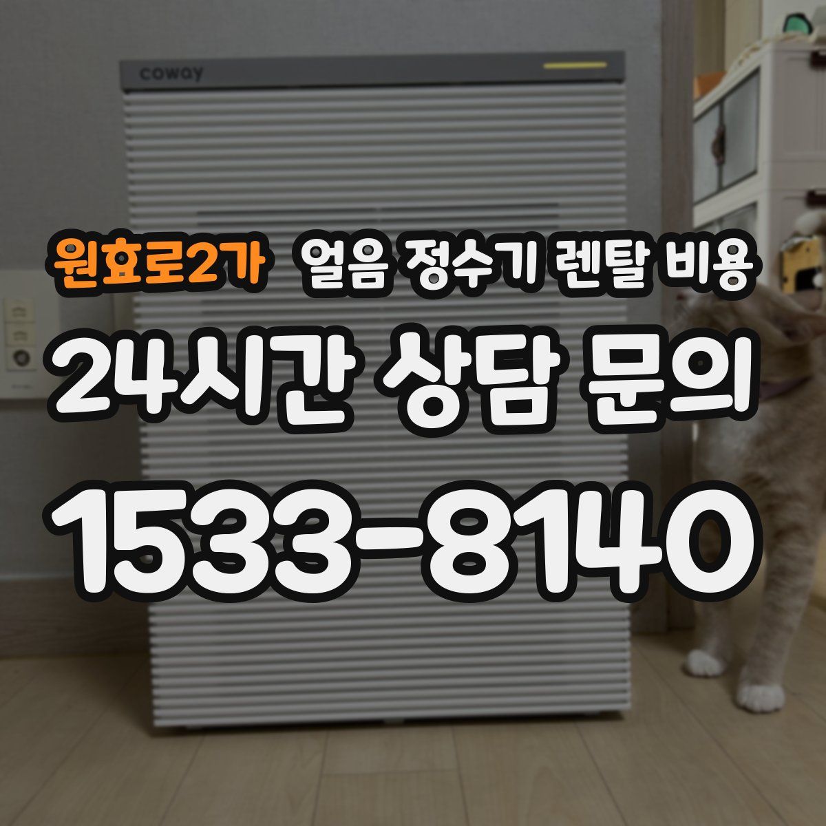 원효로2가 얼음 정수기 렌탈 비용