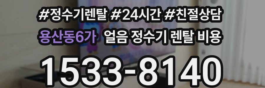 용산동6가 얼음 정수기 렌탈 비용