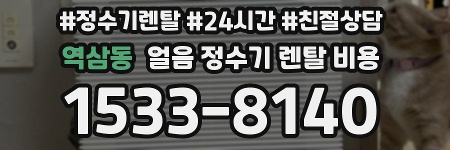 역삼동 얼음 정수기 렌탈 비용