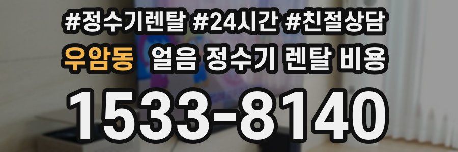 우암동 얼음 정수기 렌탈 비용