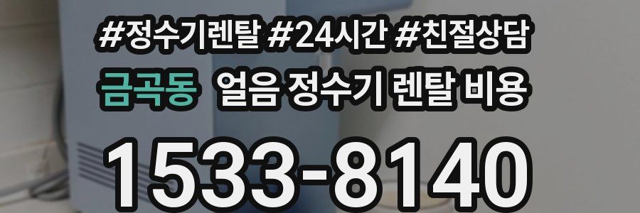 금곡동 얼음 정수기 렌탈 비용
