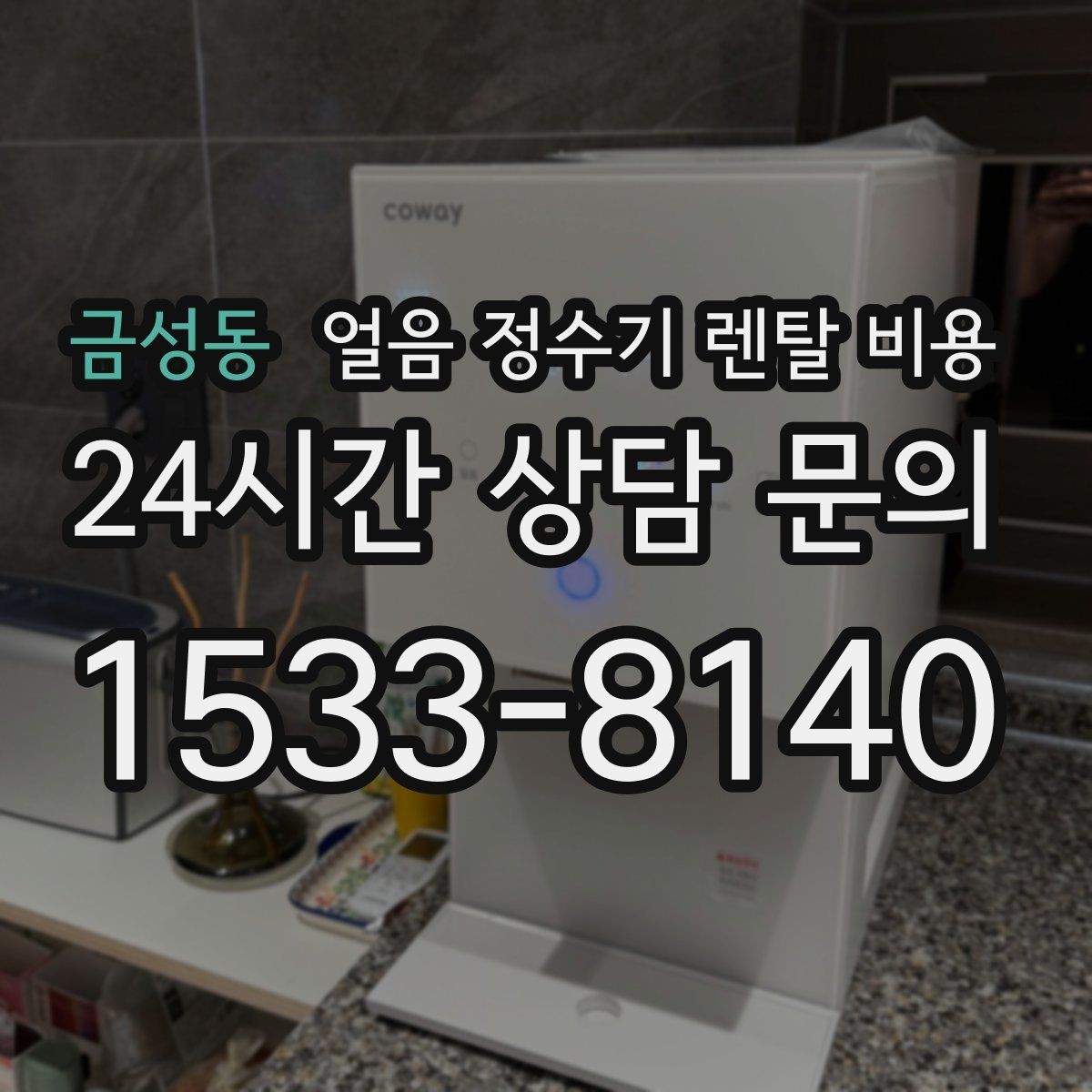 금성동 얼음 정수기 렌탈 비용 싱크대형과 스탠드형 차이