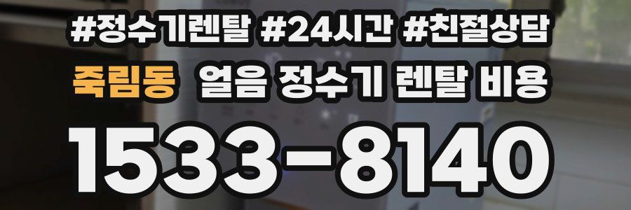 죽림동 얼음 정수기 렌탈 비용