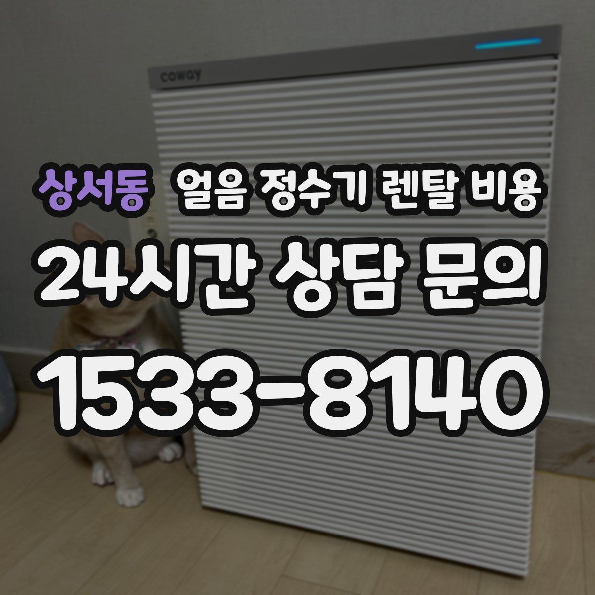 상서동 얼음 정수기 렌탈 비용 가족 수에 따라 달라지는 기준