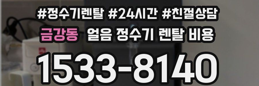금강동 얼음 정수기 렌탈 비용
