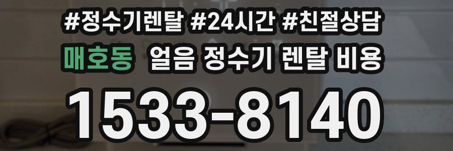 매호동 얼음 정수기 렌탈 비용