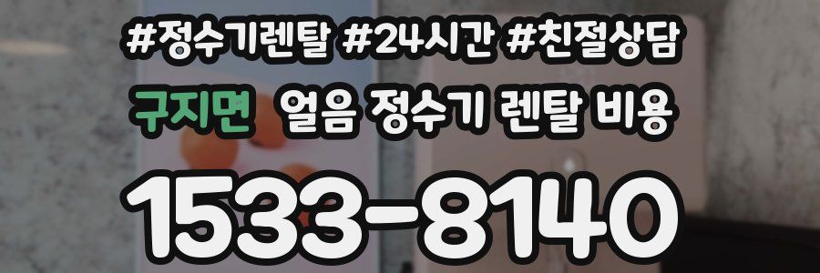 구지면 얼음 정수기 렌탈 비용