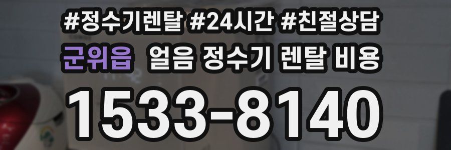 군위읍 얼음 정수기 렌탈 비용