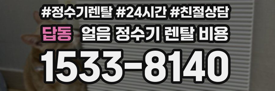 답동 얼음 정수기 렌탈 비용