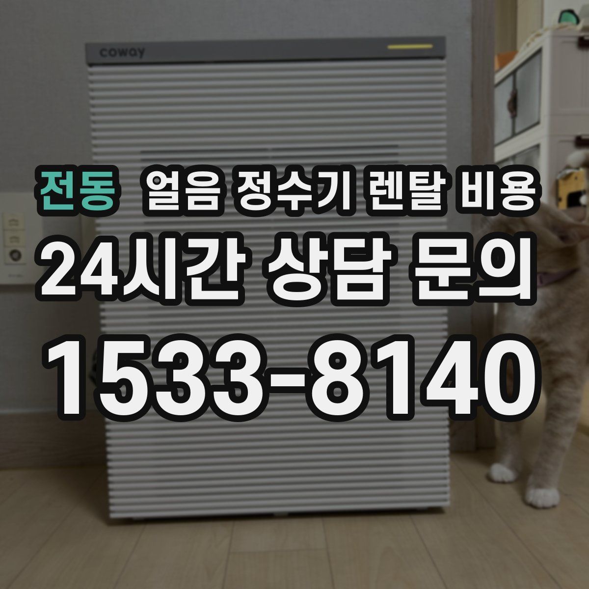 전동 얼음 정수기 렌탈 비용