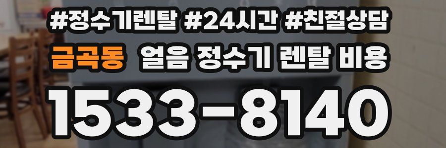 금곡동 얼음 정수기 렌탈 비용