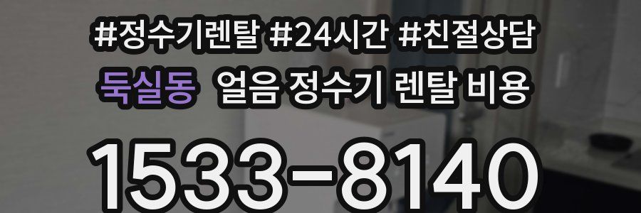 둑실동 얼음 정수기 렌탈 비용