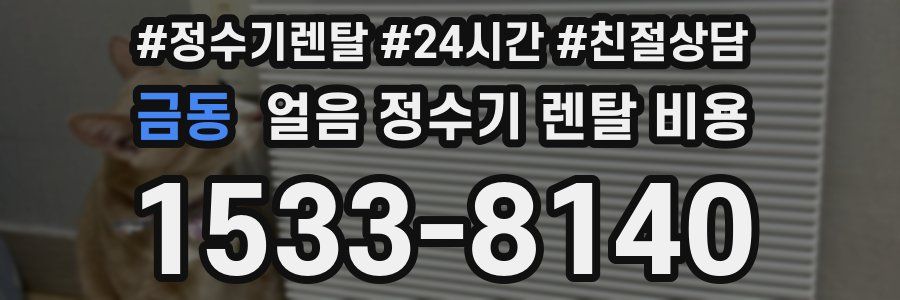 금동 얼음 정수기 렌탈 비용